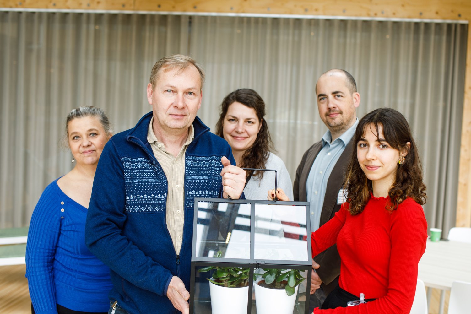 &ldquo;Upcycled Bread&rdquo; team: Diane Burgess (Unibake), Rune M&oslash;ller (Unibake), Sophia Wass&eacute;n (Lantm&auml;nnen Group R&D) and Carlo Rampini (Unibake) and Milena Siemiatkowska (Unibake)